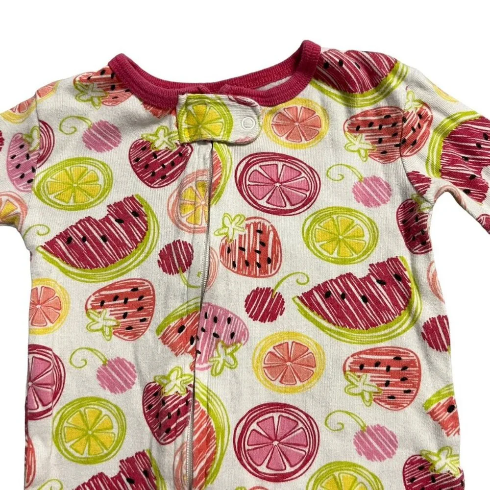 Koala Kids 12m Fruit Zipper Sleeper Pajamas